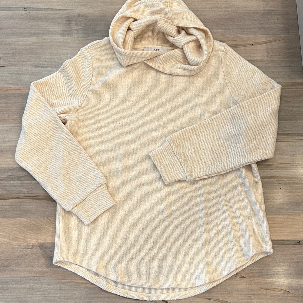 LOFT Cream Knit Sweater